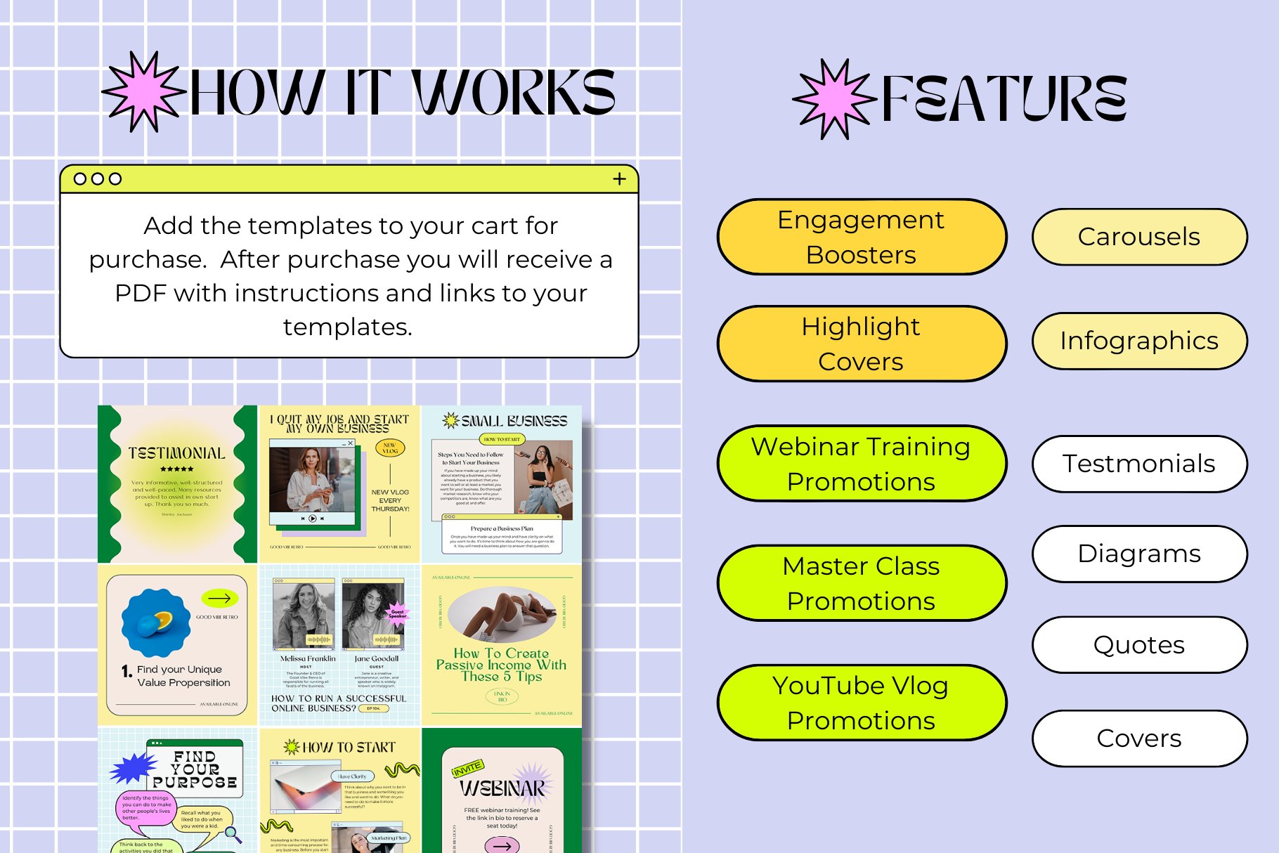 复古时尚渐变90年代美学包网格图形元素封面帖子Canva模板 Canva Retro 90s Aesthetic Pack 幻灯图表 第3张-素材湾丨精选海外优质设计素材资源 复古时尚渐变90年代美学包网格图形元素封面帖子Canva模板 Canva Retro 90s Aesthetic Pack 幻灯图表 sucaiwan.com