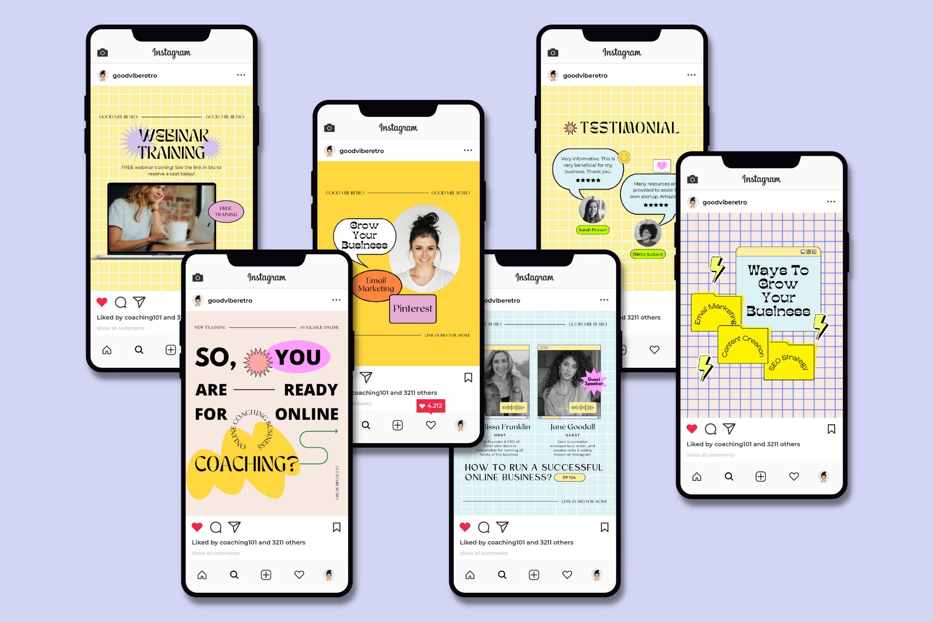 复古时尚渐变90年代美学包网格图形元素封面帖子Canva模板 Canva Retro 90s Aesthetic Pack 幻灯图表 第4张-素材湾丨精选海外优质设计素材资源 复古时尚渐变90年代美学包网格图形元素封面帖子Canva模板 Canva Retro 90s Aesthetic Pack 幻灯图表 sucaiwan.com