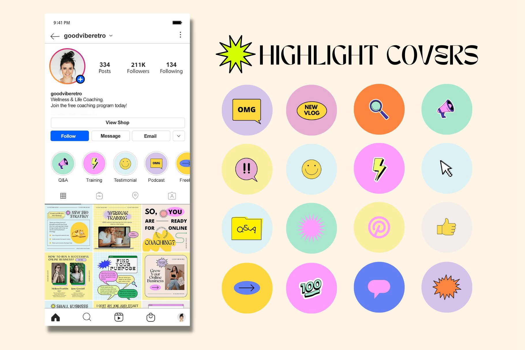 复古时尚渐变90年代美学包网格图形元素封面帖子Canva模板 Canva Retro 90s Aesthetic Pack 幻灯图表 第10张-素材湾丨精选海外优质设计素材资源 复古时尚渐变90年代美学包网格图形元素封面帖子Canva模板 Canva Retro 90s Aesthetic Pack 幻灯图表 sucaiwan.com