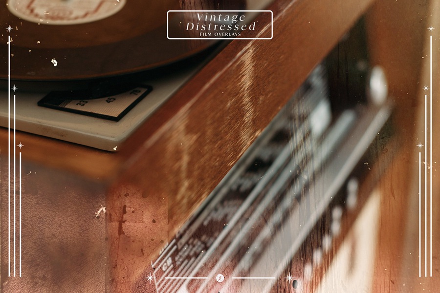 30张高品质复古胶片划痕仿旧薄膜纹理/摄影后期照片叠加 Vintage Distressed Film Overlays 图片素材 sucaiwan.com