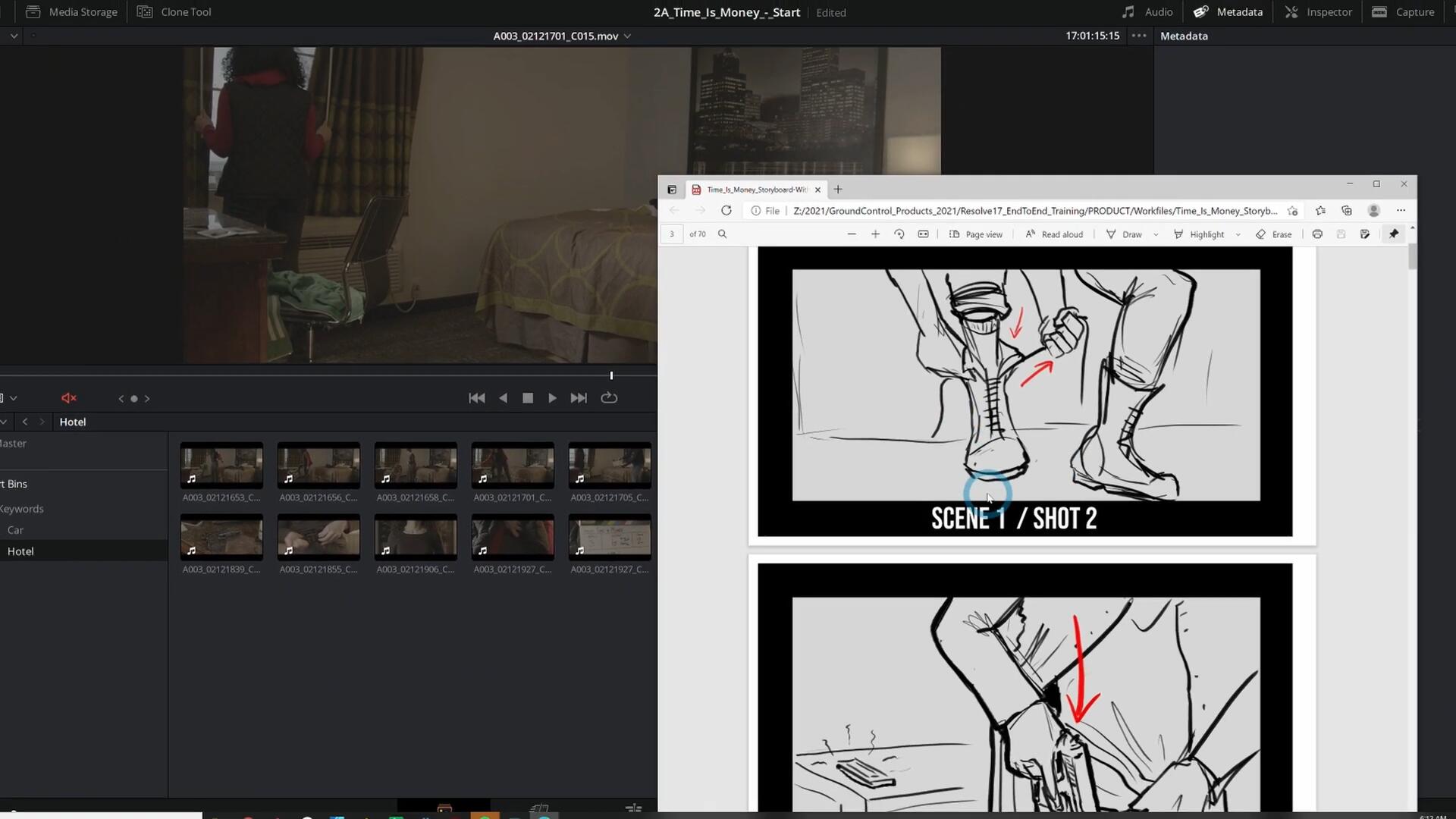 大师课程：达芬奇17学习编辑色彩校正音频混合叙事技术视频课程 Ground Control - Davinci Resolve 17 End to End 设计教程 sucaiwan.com