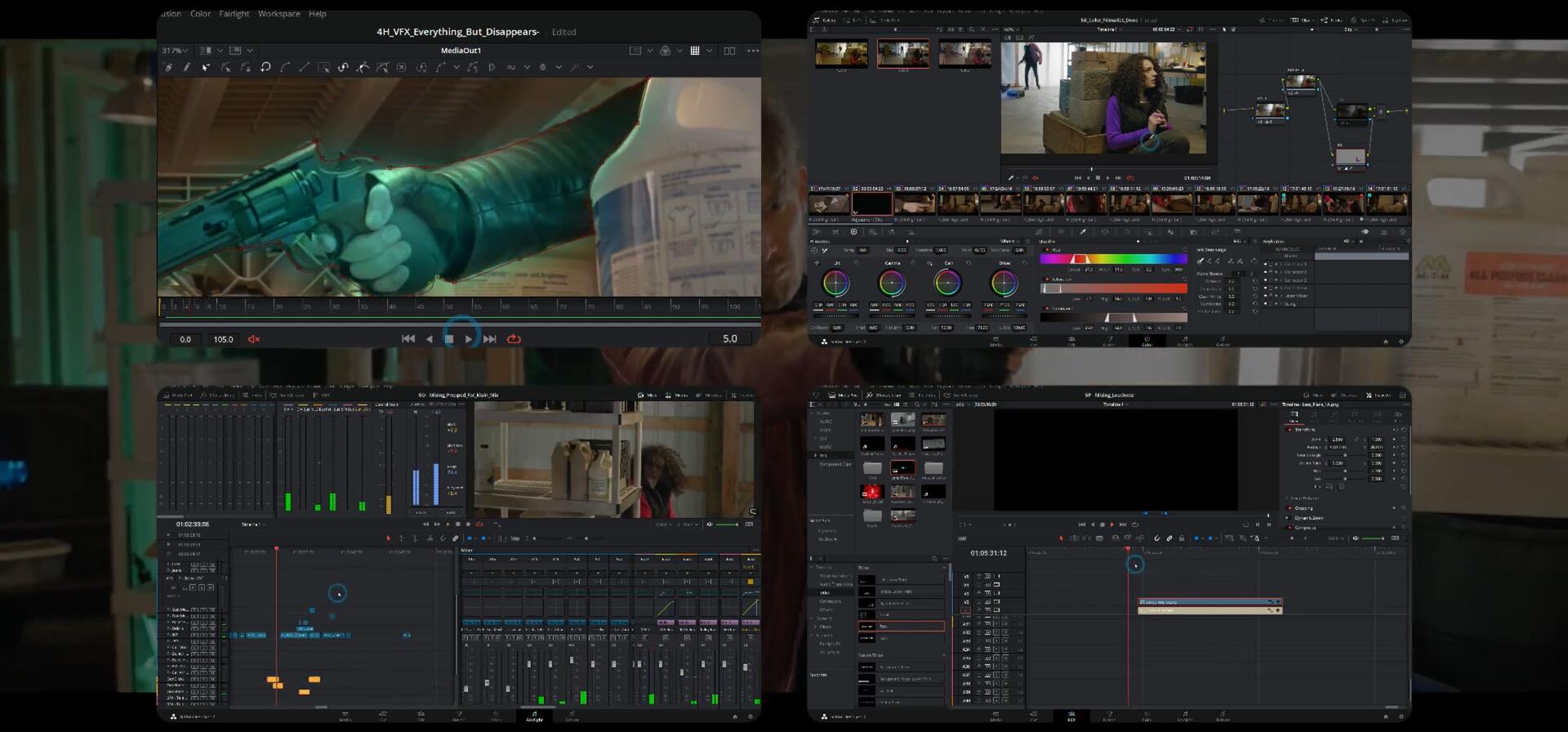 大师课程：达芬奇17学习编辑色彩校正音频混合叙事技术视频课程 Ground Control - Davinci Resolve 17 End to End 设计教程 sucaiwan.com