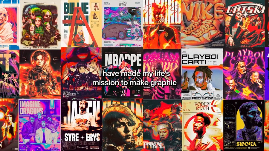 TRAPSTAR PROJECT 2.0 – 50个Photoshop复古潮流艺术嘻哈音乐电影海报Y2K图标 + PS课程 TRAPSTAR PROJECT 2.0 Borguinho Shop 图片素材 sucaiwan.com