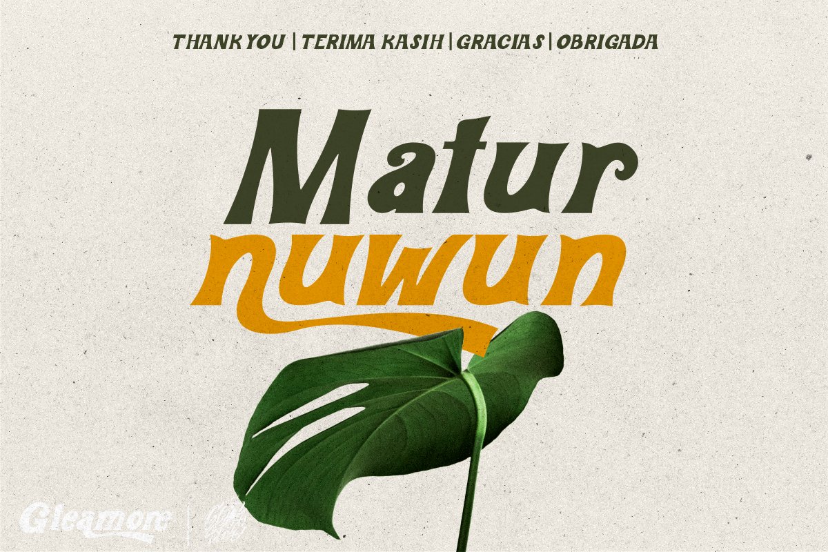 Gleamore Display Font 广告、产品包装、产品设计、标签、摄影无衬线字体 设计素材 sucaiwan.com