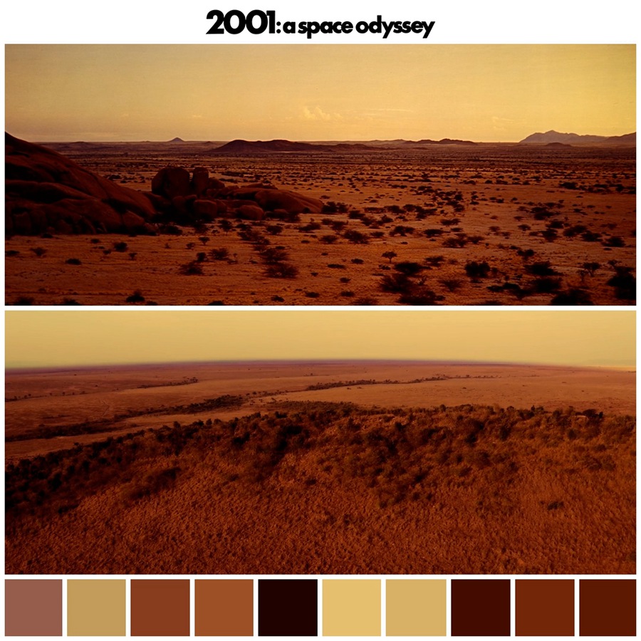 《2001太空漫游》Movie LUTs – 2001 A Space Odyssey LUTs 好莱坞电影美学深红沙棕色巧克力色颜色分级专业LUT 插件预设 sucaiwan.com