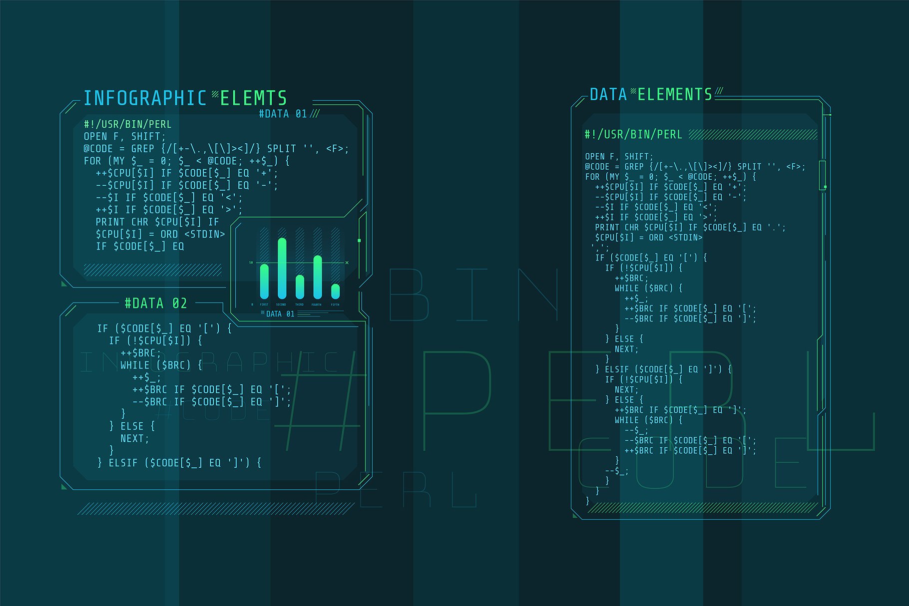 超250款现代未来主义设计 HUD 电影、电脑游戏或 IT通信、现代技术、安全、数据库大数据 信息图表元素 HUD Pro Infographic Elements 设计素材 sucaiwan.com