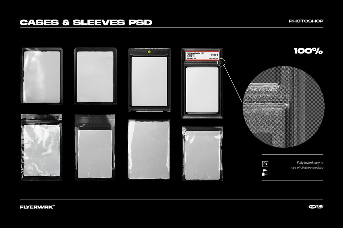 Flyerwrk 新潮复古褶皱质感塑料薄膜NFT卡片数字藏品包装PSD模板 Trading Card Case Mockup 样机素材 第7张-素材湾丨精选海外优质设计素材资源 Flyerwrk 新潮复古褶皱质感塑料薄膜NFT卡片数字藏品包装PSD模板 Trading Card Case Mockup 样机素材 sucaiwan.com