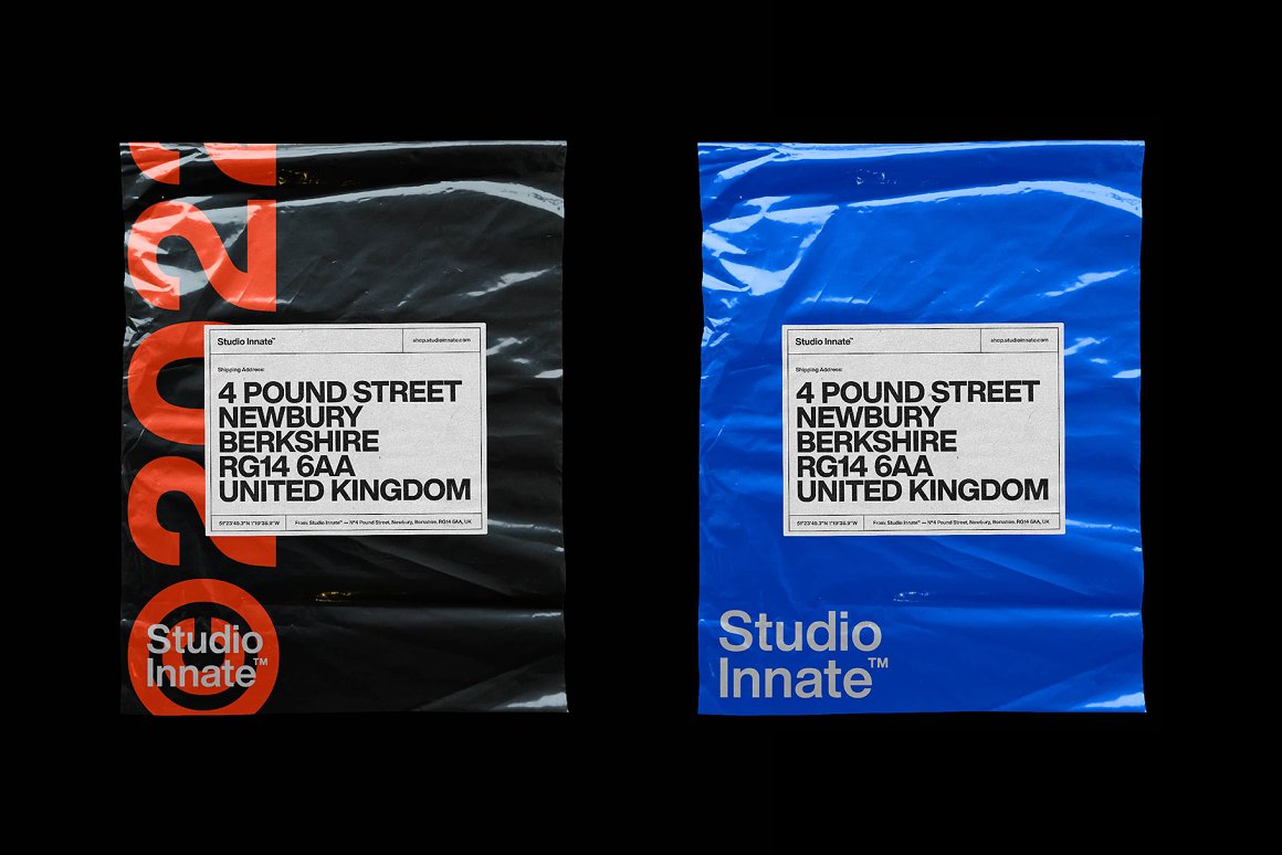 Studio Innate 新潮抽绳运动包手提包塑料袋品牌印花物料PSD模板 Bags – Mockup Bundle 样机素材 sucaiwan.com