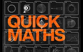 Studio Innate 潮流未来派酸性艺术赛博朋克工业科学高数天文学手稿HUD素材包 Quick Maths