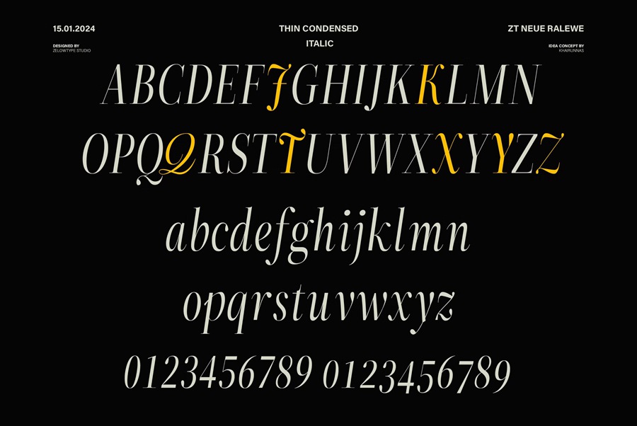 90个时装杂志平面影视时尚艺术海报设计衬线字体 ZT Neue Ralewe – 90 Styles 设计素材 第20张-素材湾丨精选海外优质设计素材资源 90个时装杂志平面影视时尚艺术海报设计衬线字体 ZT Neue Ralewe – 90 Styles 设计素材 sucaiwan.com