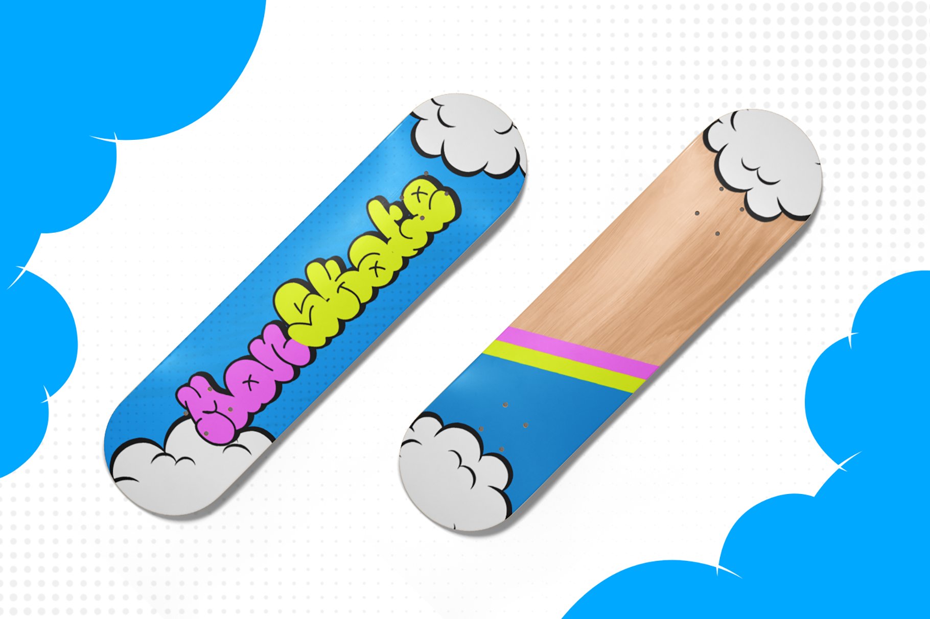 Monsie – Bubble Graffiti Font 创意趣味泡泡涂鸦字体 设计素材 sucaiwan.com