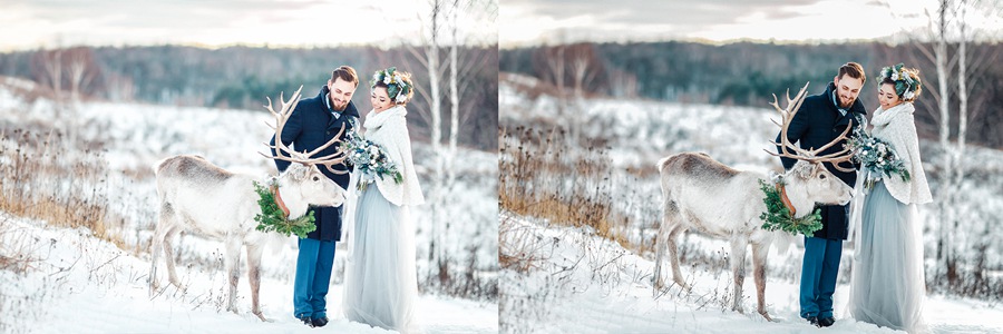 LR/PS预设-冬季电影婚礼人像Lightroom预设 Lightroom Presets – Winter Wedding 插件预设 sucaiwan.com