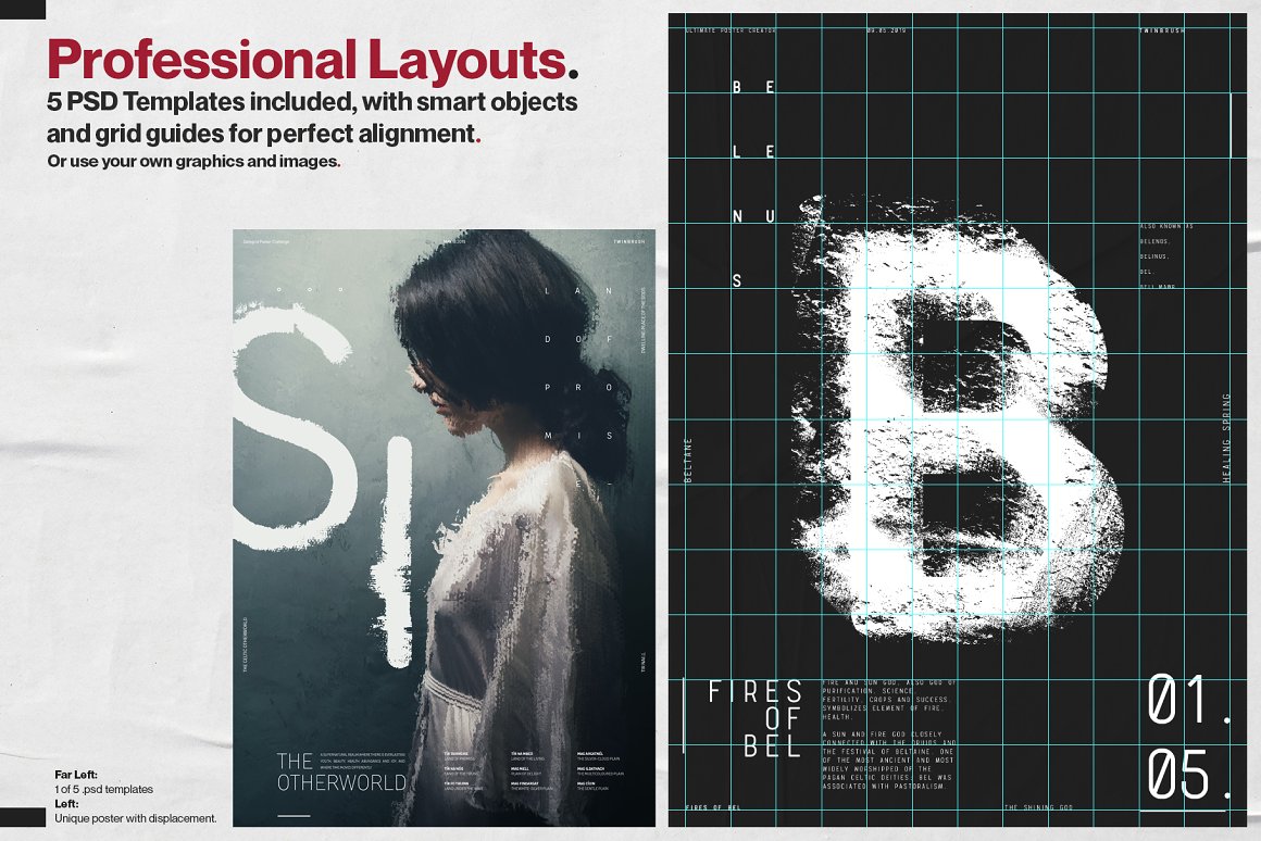 TWINBRUSH 水墨中国风视觉美学纸张肌理纹理置换失真故障风海报PSD创作者样机模板 Ultimate Distortion Poster Creator 样机素材 第3张-素材湾丨精选海外优质设计素材资源 TWINBRUSH 水墨中国风视觉美学纸张肌理纹理置换失真故障风海报PSD创作者样机模板 Ultimate Distortion Poster Creator 样机素材 sucaiwan.com