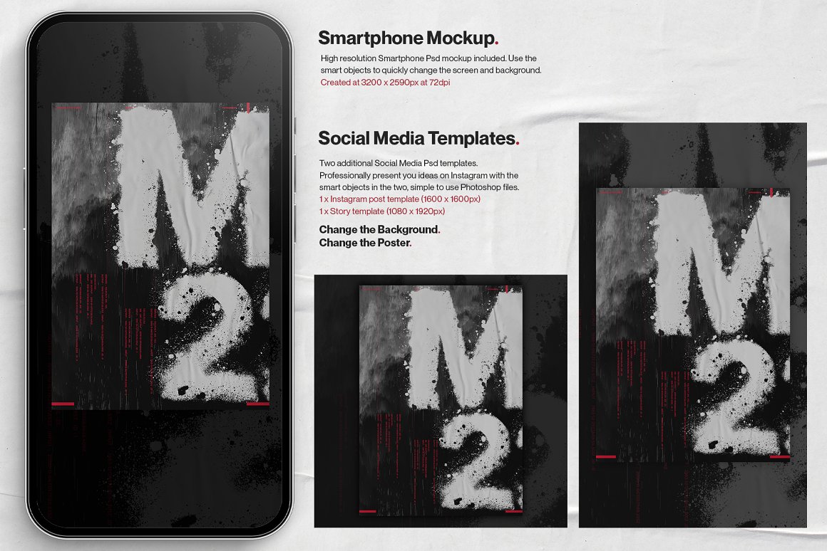 TWINBRUSH 水墨中国风视觉美学纸张肌理纹理置换失真故障风海报PSD创作者样机模板 Ultimate Distortion Poster Creator 样机素材 第13张-素材湾丨精选海外优质设计素材资源 TWINBRUSH 水墨中国风视觉美学纸张肌理纹理置换失真故障风海报PSD创作者样机模板 Ultimate Distortion Poster Creator 样机素材 sucaiwan.com