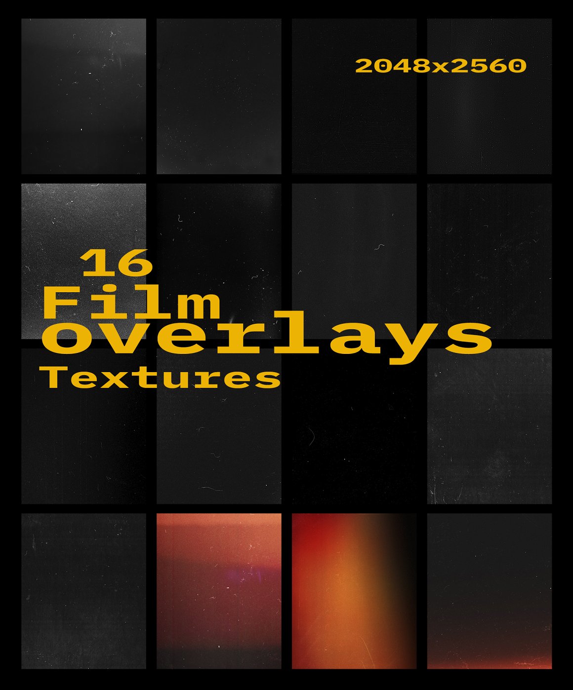 El Oasis Market 独特复古颗粒感模拟胶片外观燃烧叠加纹理JPG素材 FILM OVERLAYS TEXTURES 图片素材 sucaiwan.com