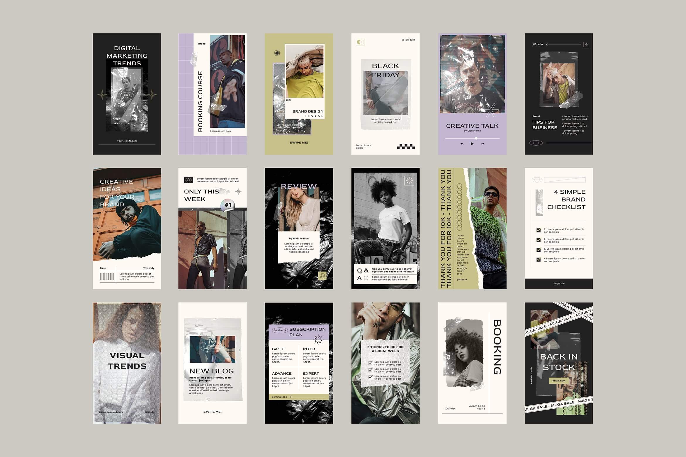 Jump Studio 潮牌极简撕纸塑料袋包装铝箔袋品牌公众号推文电商详情海报排版设计AI&PSD源文件 Sona Coach Instagram Template 设计素材 第4张-素材湾丨精选海外优质设计素材资源 Jump Studio 潮牌极简撕纸塑料袋包装铝箔袋品牌公众号推文电商详情海报排版设计AI&PSD源文件 Sona Coach Instagram Template 设计素材 sucaiwan.com
