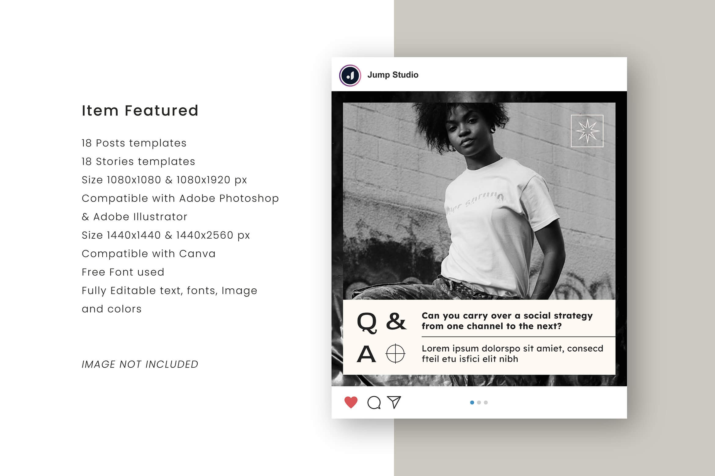 Jump Studio 潮牌极简撕纸塑料袋包装铝箔袋品牌公众号推文电商详情海报排版设计AI&PSD源文件 Sona Coach Instagram Template 设计素材 第8张-素材湾丨精选海外优质设计素材资源 Jump Studio 潮牌极简撕纸塑料袋包装铝箔袋品牌公众号推文电商详情海报排版设计AI&PSD源文件 Sona Coach Instagram Template 设计素材 sucaiwan.com
