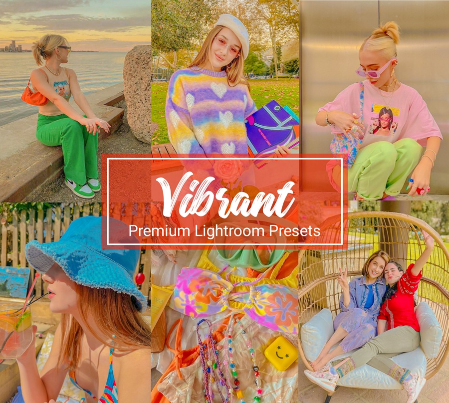 LR/PS预设-充满活力的INS风格人像Lightroom预设 Vibrant Lightroom Presets 插件预设 sucaiwan.com