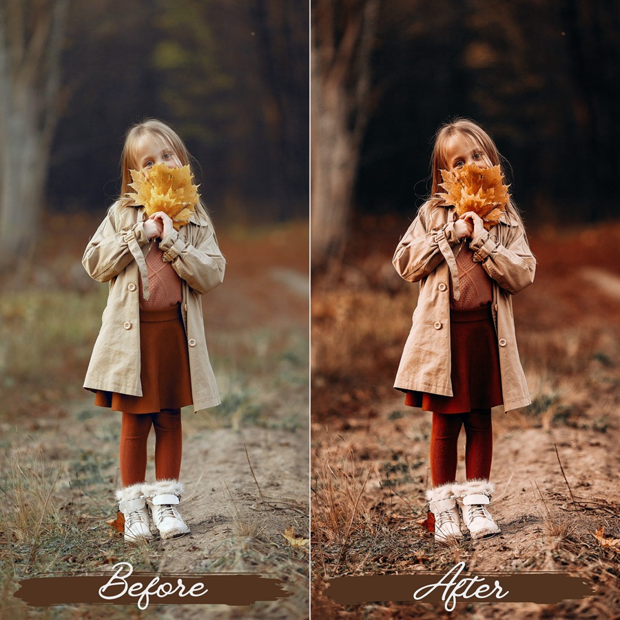 LR/PS预设-浓烈秋季气息浪漫人像Lightroom预设 Rustic Fall Lightroom Presets 插件预设 sucaiwan.com
