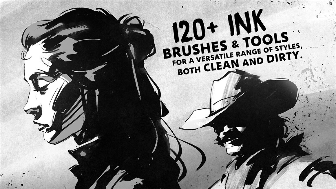 350+款复古粗糙水墨水彩干介质艺术绘画效果PS笔刷纸张背景图设计素材 Lane’s Photoshop Master Pack (The Complete Set) 笔刷资源 sucaiwan.com