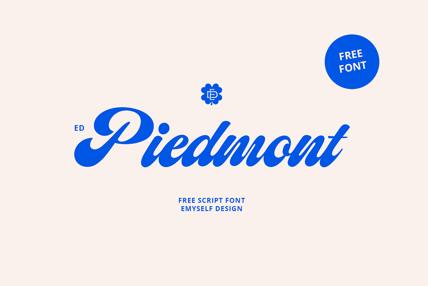 ED Piedmont 美式英文粗体手写字体 设计素材 sucaiwan.com