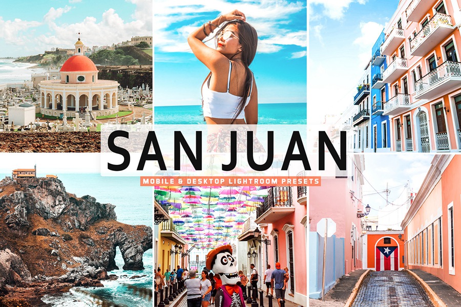 LR/PS预设-圣胡安城市风光人像旅拍风光Lightroom预设 San Juan Lightroom Presets 插件预设 sucaiwan.com