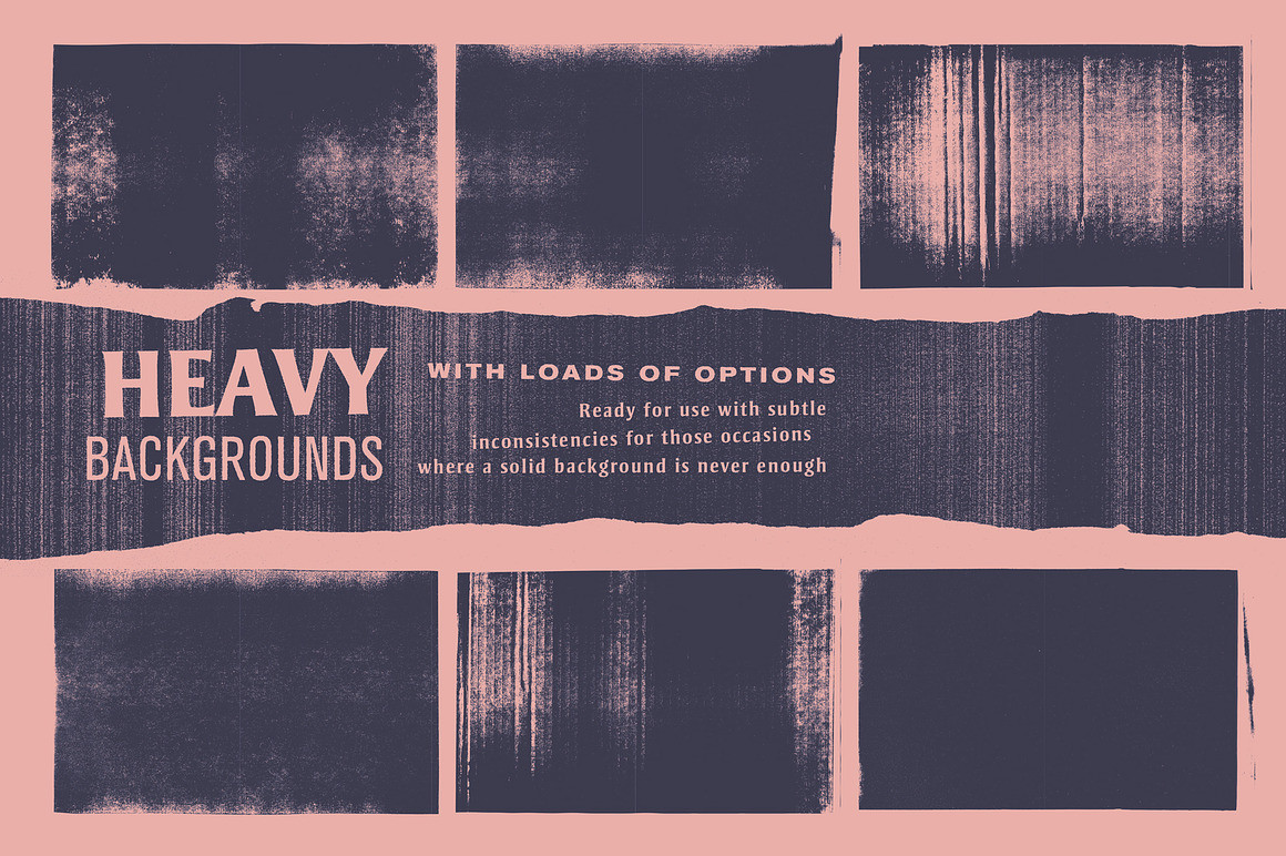 复古漫画做旧艺术损坏油墨影印砂砾纸张纹理笔刷合辑 Nasty Copy Photocopy Kit 笔刷资源 sucaiwan.com