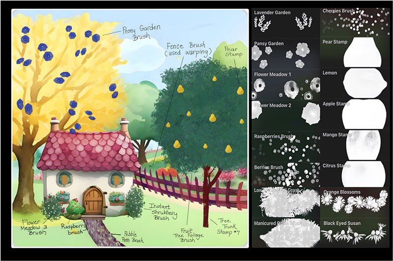 50+农场果园主题Procreate笔刷 笔刷资源 第2张-素材湾丨精选海外优质设计素材资源 50+农场果园主题Procreate笔刷 笔刷资源 sucaiwan.com