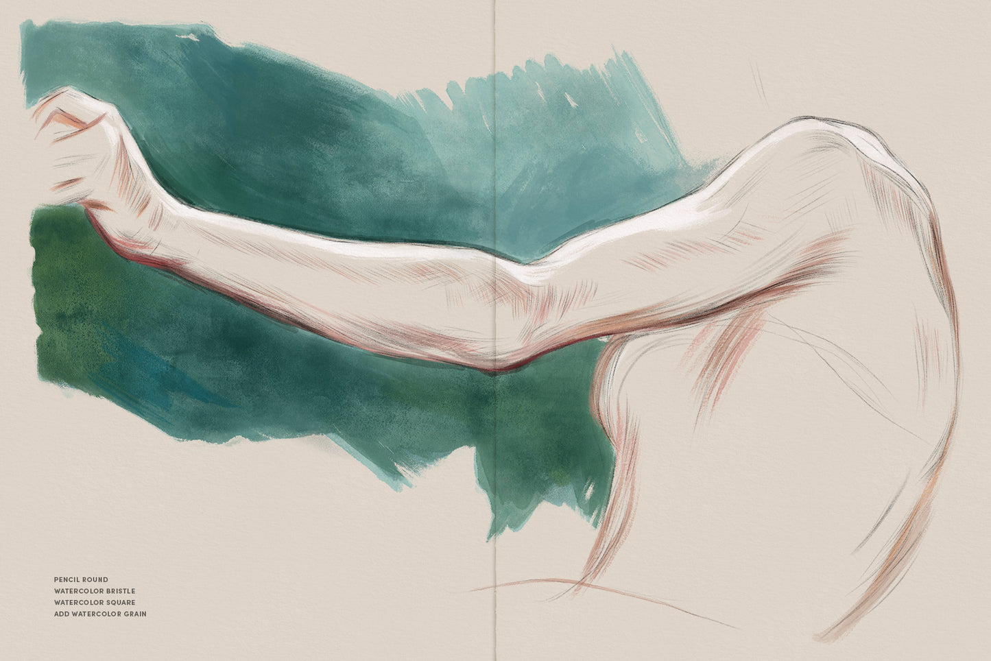 Procreate水彩速涂笔刷套装 , sucaiwan.com