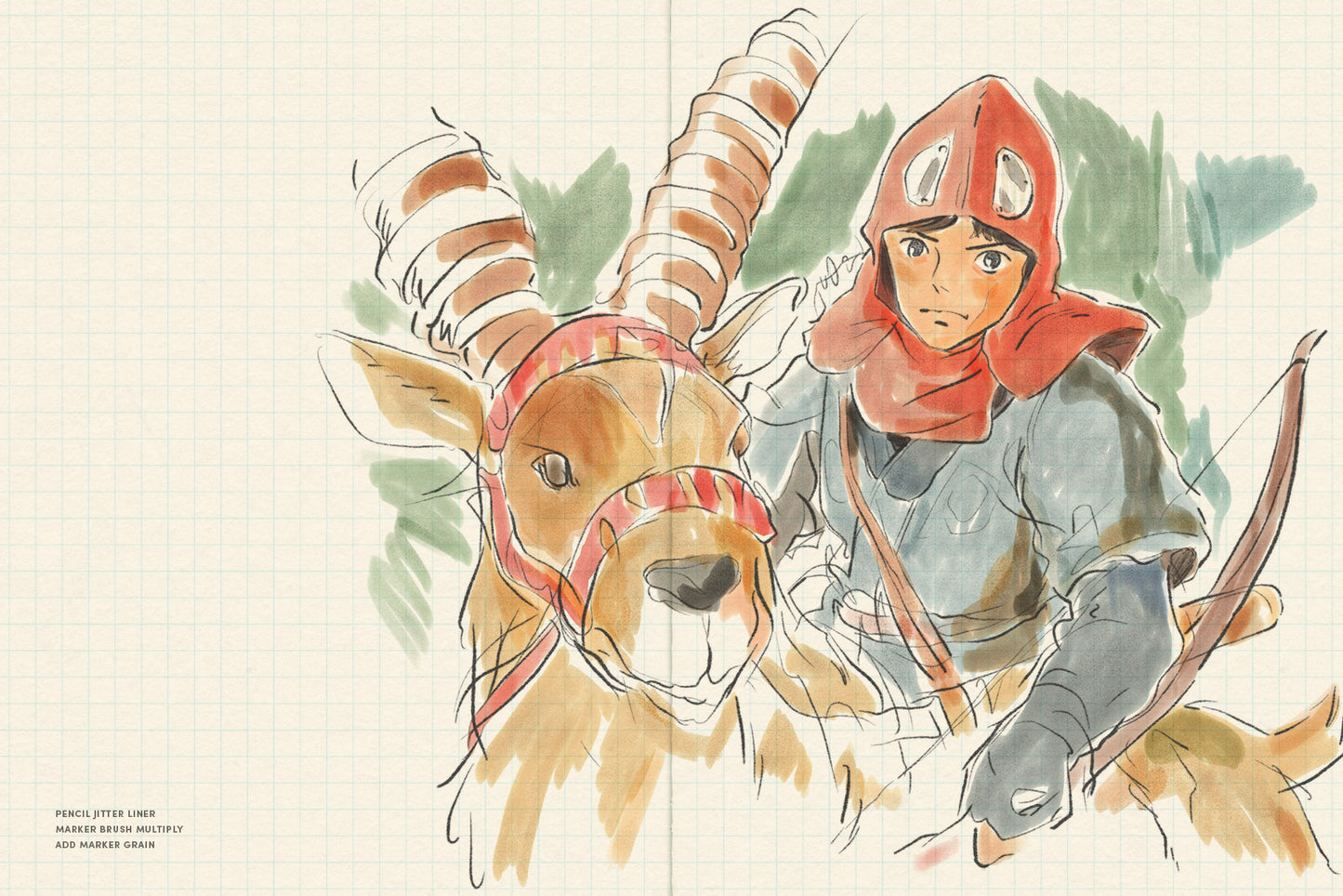 Procreate水彩速涂笔刷套装 , sucaiwan.com