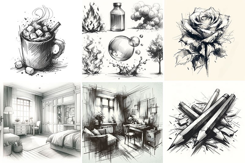 80+素描纸张纹理Procreate笔刷套装 , sucaiwan.com