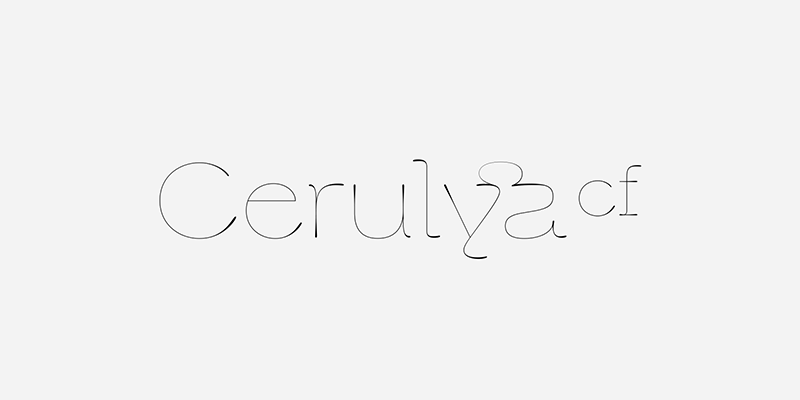 Cerulya CF 极细线条英文字体完整版 设计素材 sucaiwan.com