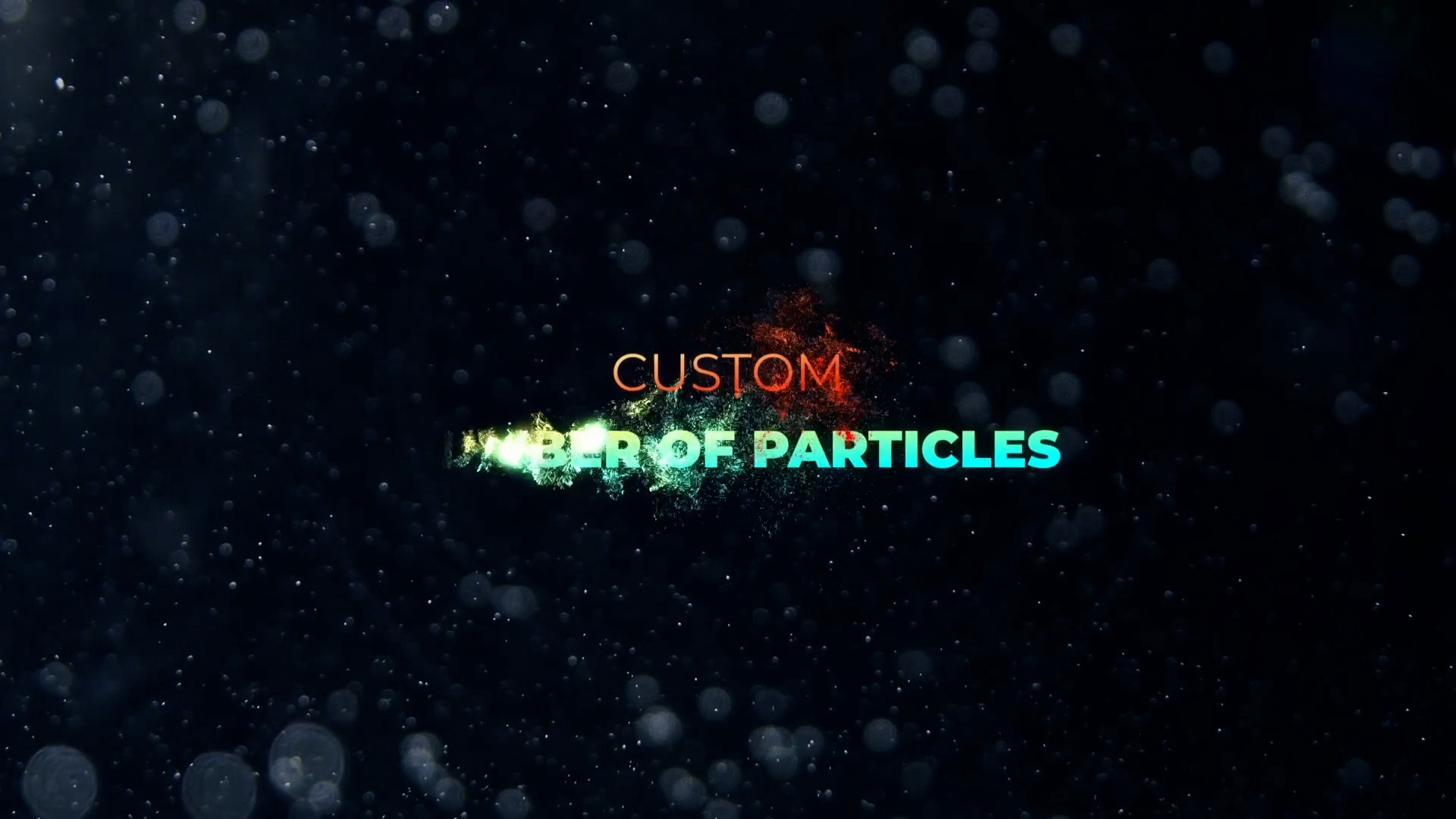 达芬奇预设：9个发光粒子溶解分解电影标题效果 Particle Dissolve Titles 插件预设 sucaiwan.com