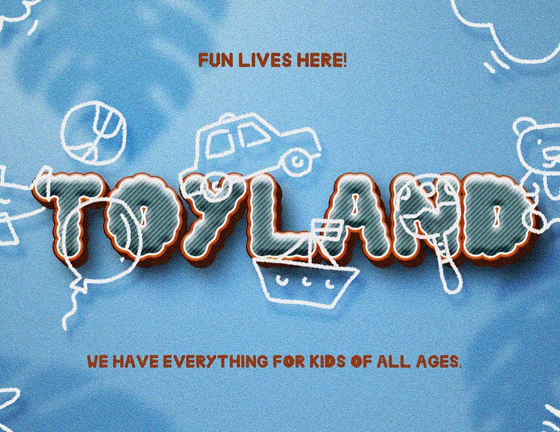 Daydreaming云朵装饰英文字体，免费可商用 设计素材 sucaiwan.com