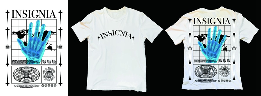 潮流酸性赛博朋克抽象艺术潮牌服装印花海报模板AI矢量设计素材 图片素材 sucaiwan.com