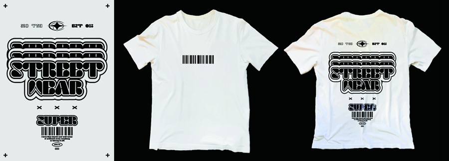 潮流酸性赛博朋克抽象艺术潮牌服装印花海报模板AI矢量设计素材 图片素材 sucaiwan.com