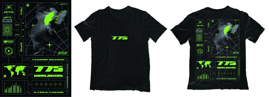 潮流酸性赛博朋克抽象艺术潮牌服装印花海报模板AI矢量设计素材 图片素材 sucaiwan.com