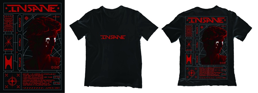 潮流酸性赛博朋克抽象艺术潮牌服装印花海报模板AI矢量设计素材 图片素材 sucaiwan.com