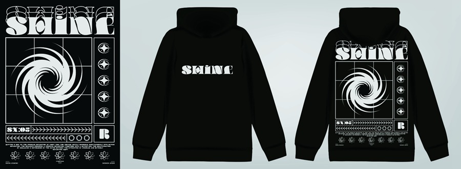 潮流酸性赛博朋克抽象艺术潮牌服装印花海报模板AI矢量设计素材 图片素材 sucaiwan.com