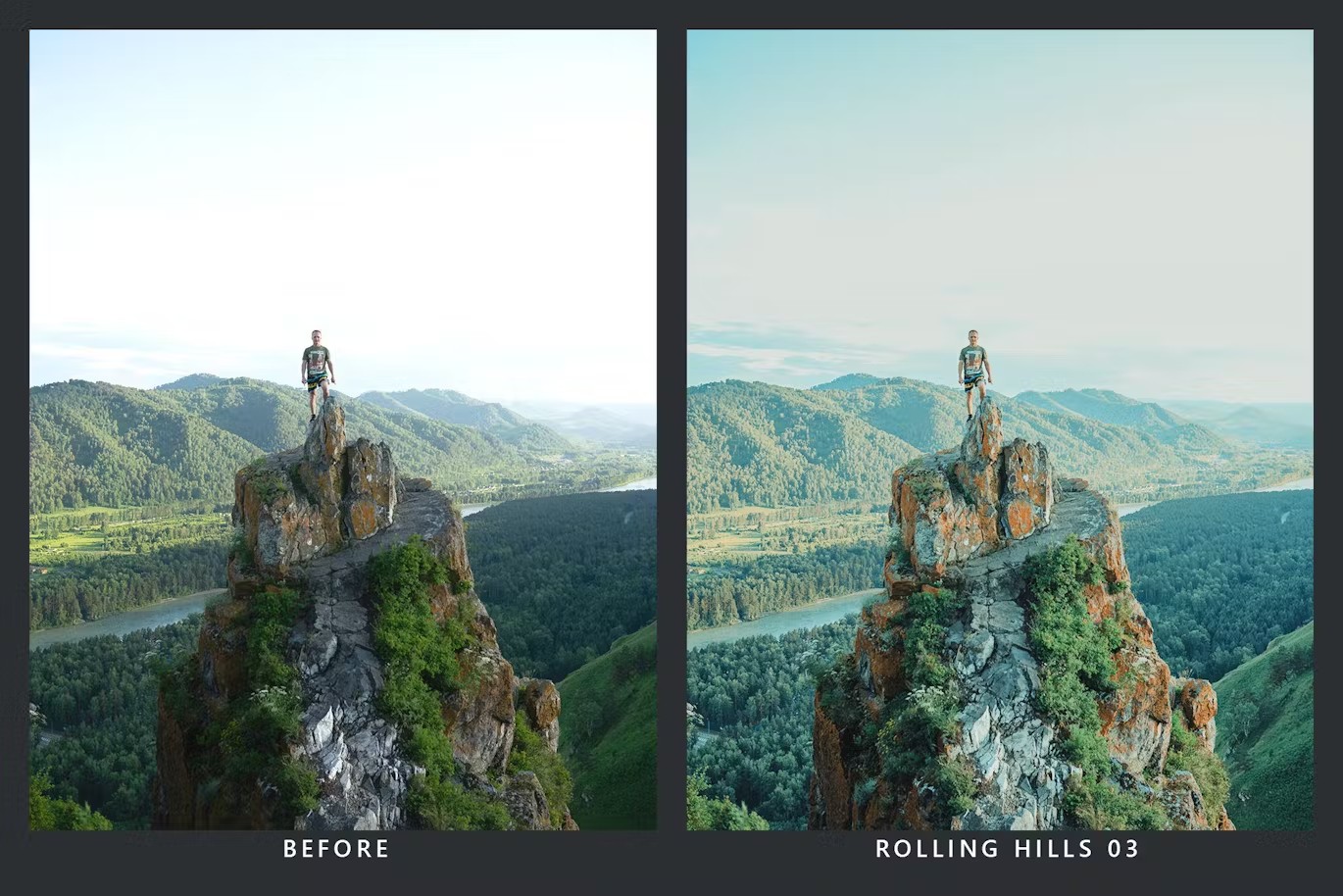 清澈蓝色动漫天空摄影后期Lightroom预设及电影调色LUT预设 20 Clear Day Lightroom Presets und LUTs 插件预设 sucaiwan.com