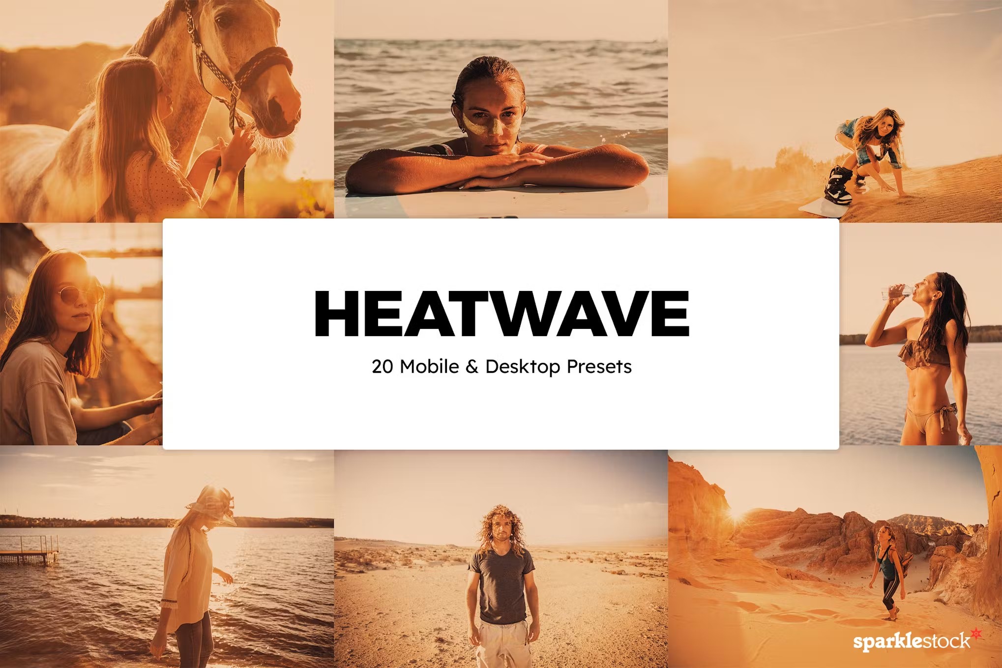 温暖明亮梦幻夏日摄影后期Lightroom预设及电影调色LUT预设 20 Heatwave Lightroom Presets und LUTs 插件预设 第1张-素材湾丨精选海外优质设计素材资源 温暖明亮梦幻夏日摄影后期Lightroom预设及电影调色LUT预设 20 Heatwave Lightroom Presets und LUTs 插件预设 sucaiwan.com