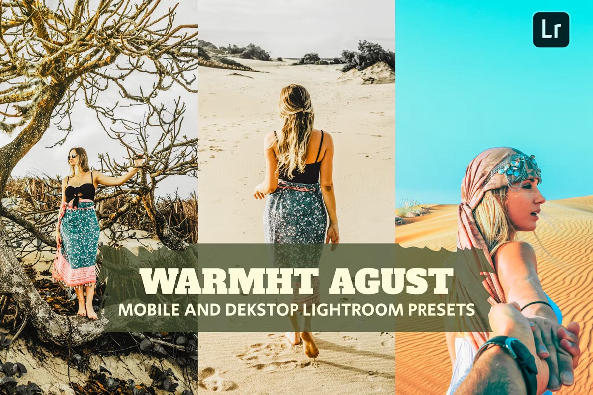 温暖八月人像旅拍摄影后期调色Lightroom预设 Warmht Agust Lightroom Presets Dekstop and Mobile 插件预设 sucaiwan.com