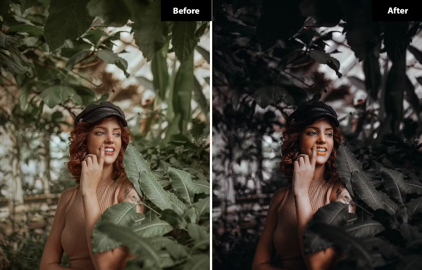 暗红黑色人像街拍摄影后期调色Lightroom预设 6 Boysenberry Lightroom- und Photoshop-Voreinstellungen 插件预设 sucaiwan.com