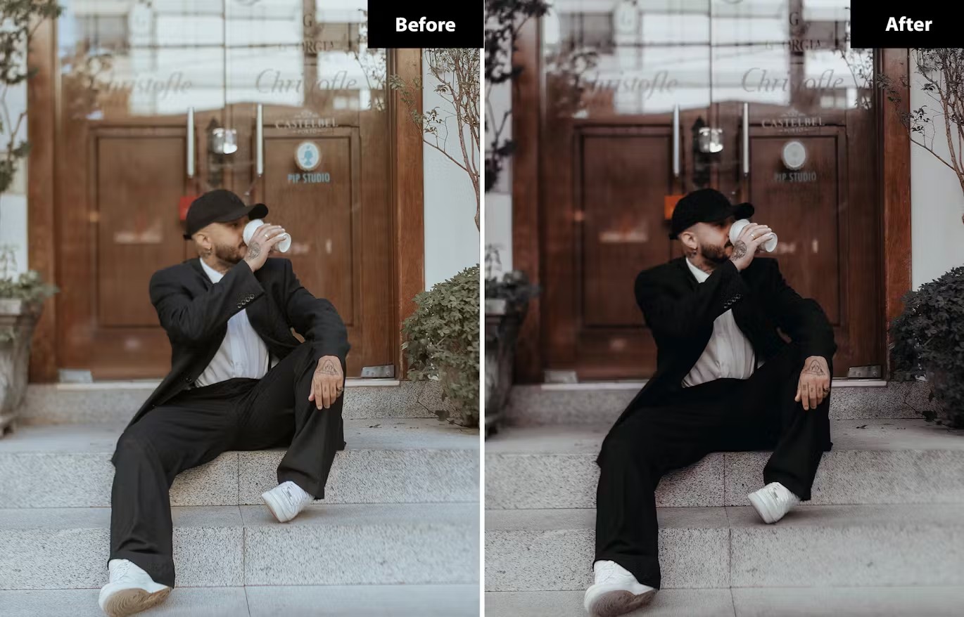 暗红黑色人像街拍摄影后期调色Lightroom预设 6 Boysenberry Lightroom- und Photoshop-Voreinstellungen 插件预设 sucaiwan.com