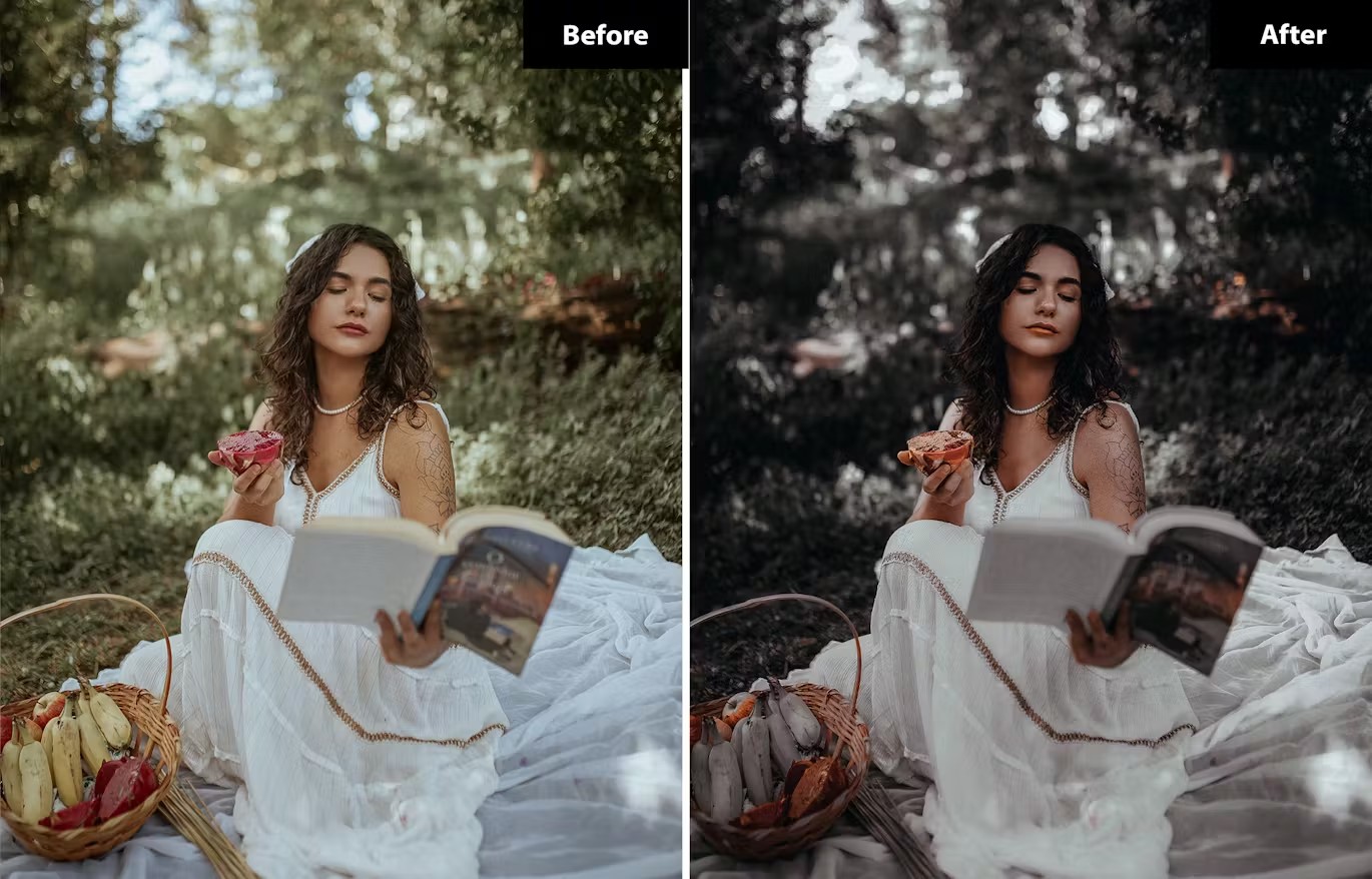 暗红黑色人像街拍摄影后期调色Lightroom预设 6 Boysenberry Lightroom- und Photoshop-Voreinstellungen 插件预设 sucaiwan.com