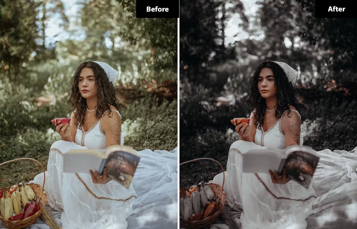 暗红黑色人像街拍摄影后期调色Lightroom预设 6 Boysenberry Lightroom- und Photoshop-Voreinstellungen 插件预设 sucaiwan.com