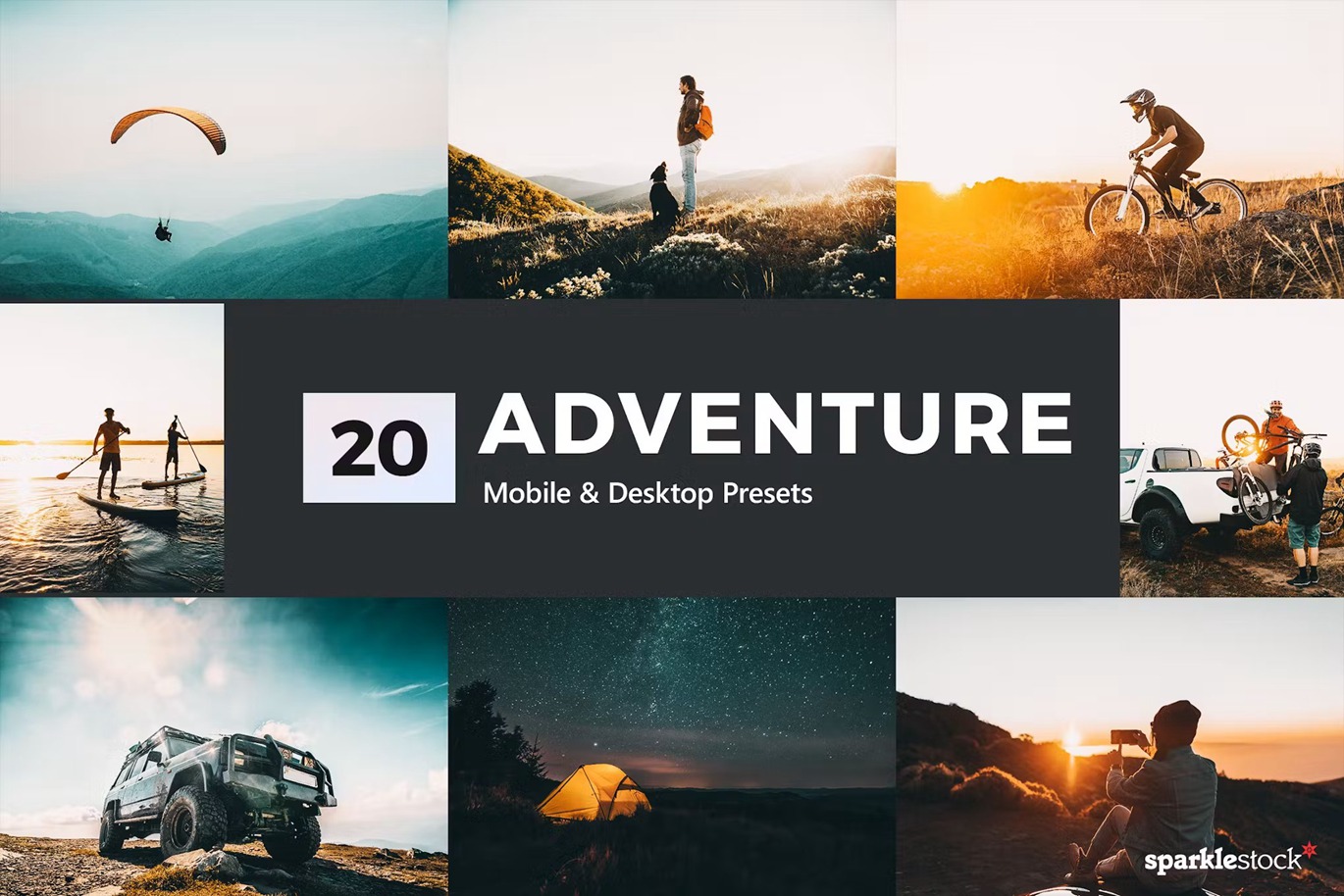 户外冒险黎明旅拍摄影后期Lightroom预设及电影调色LUT预设 20 Adventure Lightroom Presets and LUTs 插件预设 第1张-素材湾丨精选海外优质设计素材资源 户外冒险黎明旅拍摄影后期Lightroom预设及电影调色LUT预设 20 Adventure Lightroom Presets and LUTs 插件预设 sucaiwan.com