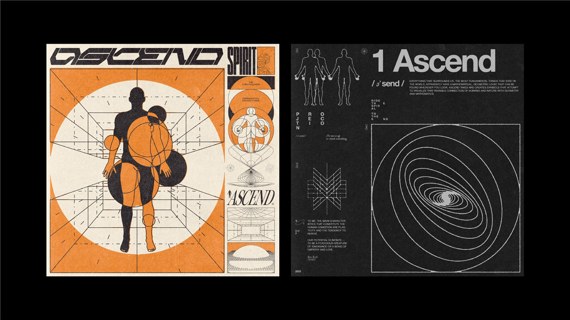300款潮流科技感人体部位器官几何线框图海报设计纹理AI矢量设计素材 ASCEND / Graphics Asset Pack , sucaiwan.com