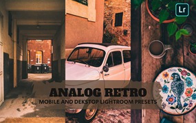 模拟复古人像深色街拍摄影后期调色Lightroom预设 Analoge Retro-Lightroom-Voreinstellungen für Desktop und Handy