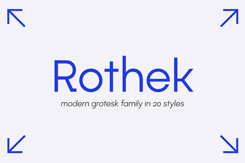 Rothek几何无衬线字体完整版 , sucaiwan.com